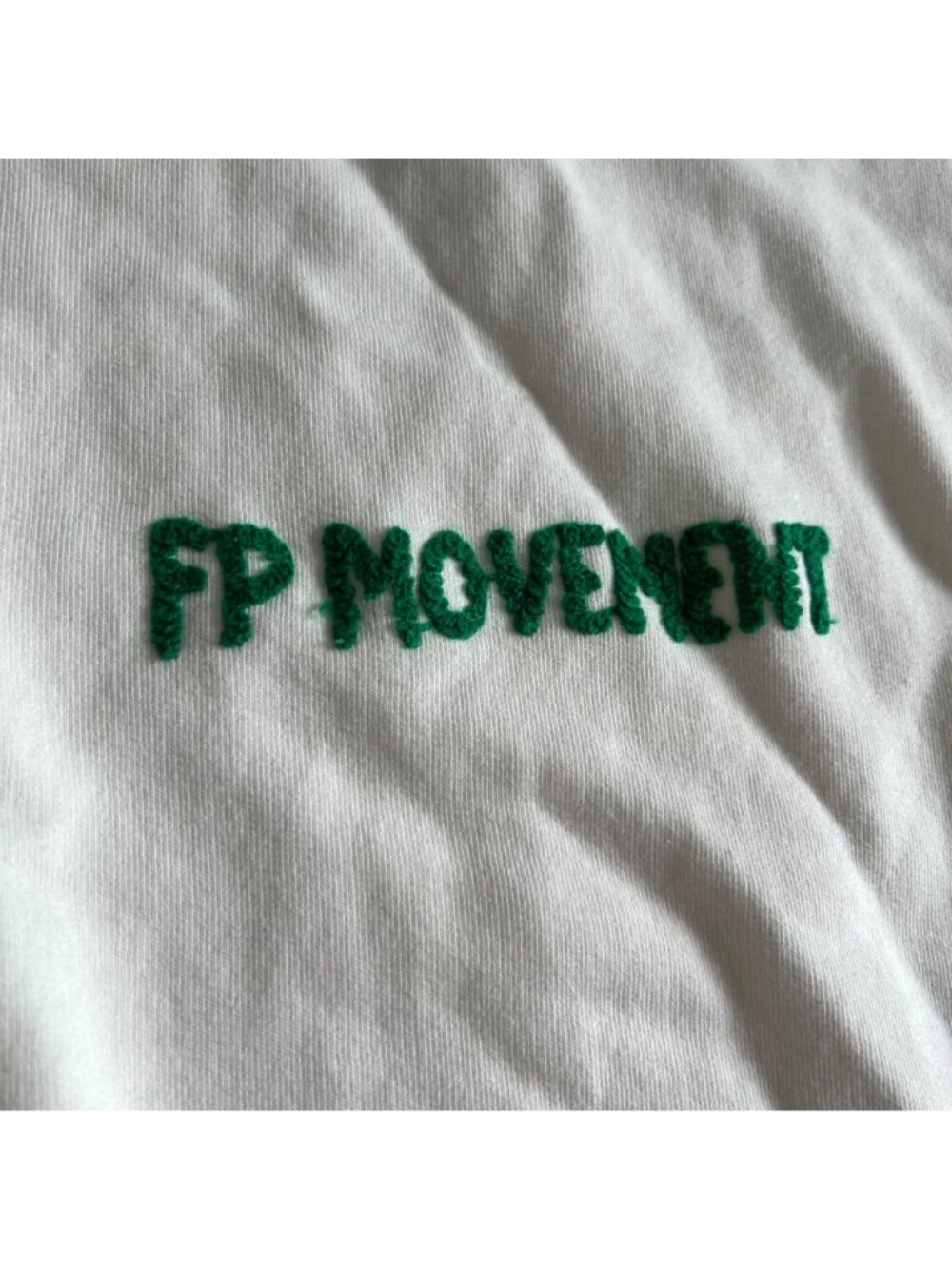 FP Movement Women's Sz Small White Crewneck All Star Embroidered Logo Sweatshirt - Picture 8 of 16